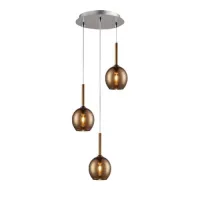 Люстра Zuma Line MD1629-3B Copper Monic